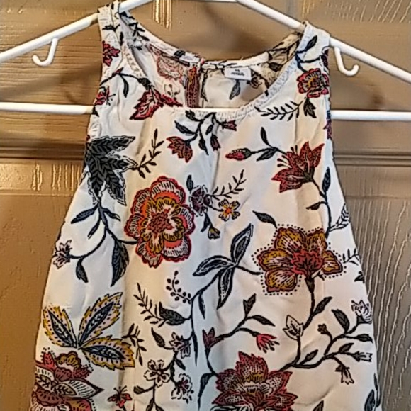 Old navy crop top xs floral flowing - Picture 3 of 7